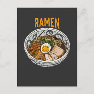 Ramen Bowl Noodle Asian Food Älskare Vykort