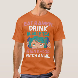 Ramen Bubble Tea K-pop Anime Premium T Shirt