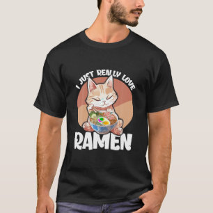 Ramen Cat Anime Kawaii Clothes Otaku Clothing Mang T Shirt