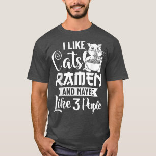 Ramen Cat Bowl Chicken Noodle Soppa Japanska1179 T Shirt