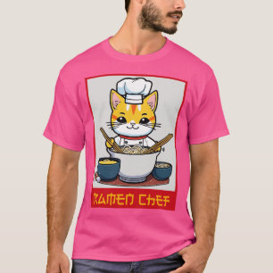 Ramen Cat Chef T Shirt