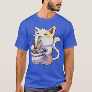 Ramen Cat Japansk Food Kawaii Anime Gift for Girl T Shirt