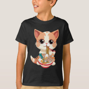 Ramen Cat Kawaii Anime Cat Ramen Älskare Kawaii T Shirt