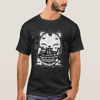 Ramen Cat Kawaii Anime Cool Japanese Gift  T Shirt