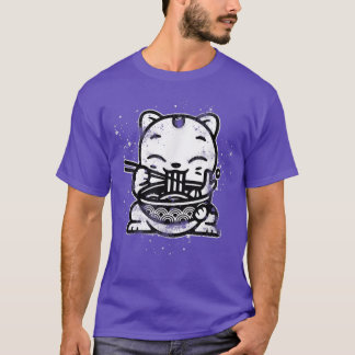 Ramen Cat Kawaii Anime Cool Japanese Gift T Shirt