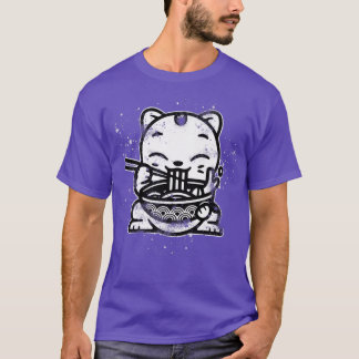 Ramen Cat Kawaii Anime Cool Japanese Gift  T Shirt