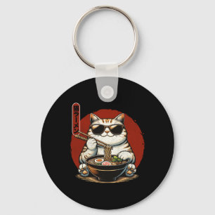 Ramen Cat Kawaii Anime Japanska Kawaii Neko 1 Nyckelring