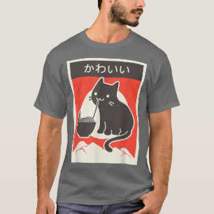 Ramen Cat Kawaii Anime Japanska T Shirt