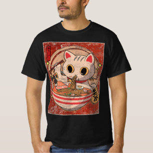 Ramen Cat Kawaii Anime Jape Food Gift Girls Te T Shirt