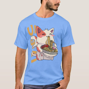 Ramen Cat Kawaii Anime Jape Food Girls Officia T Shirt