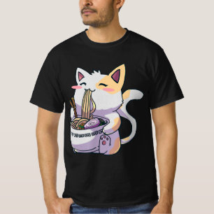 Ramen Cat Kawaii Anime Jape Japp T Shirt