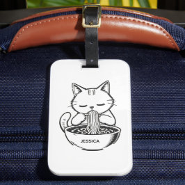 Ramen Cat – Kawaii Japanese Anime Personalized Bagagebricka