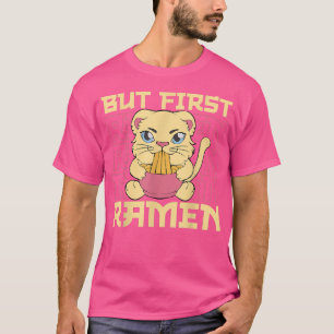 Ramen Cat Kawaii Japansk Noodle Funny Anime Cat T Shirt