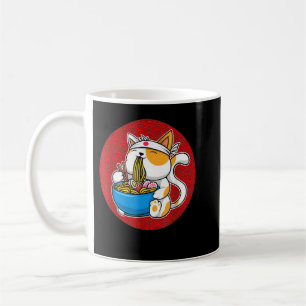 Ramen Cat Neko Anime Cat Lover Kawaii Japansk Gir Kaffemugg