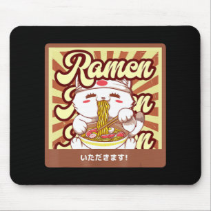 Ramen Cat Neko Anime Kawaii Japansk Cat Lover Tee Musmatta