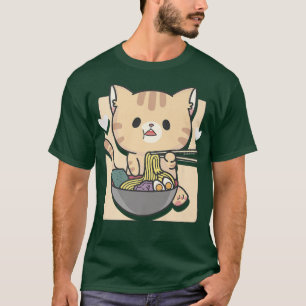 Ramen Cat Otaku Aesthetic Kawaii T Shirt