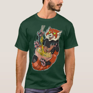 Ramen Cat Panda Kawaii Anime Japansk Food 964 T Shirt