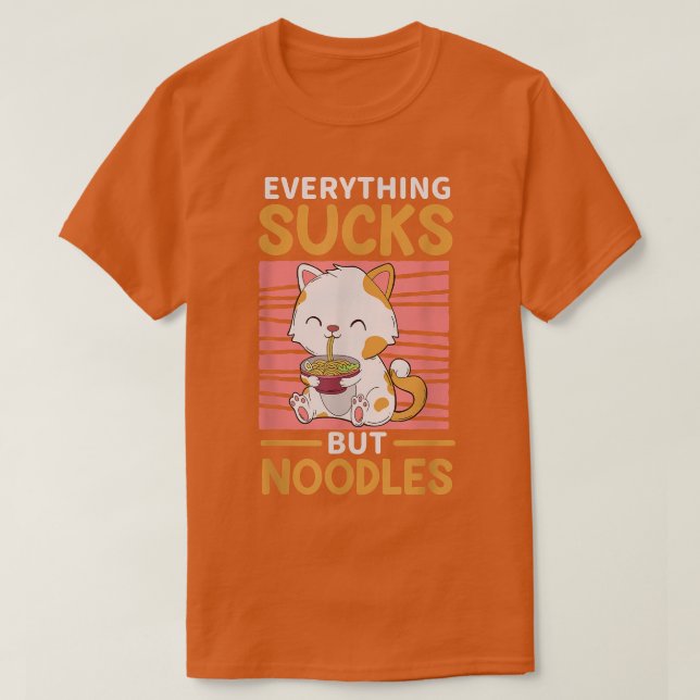 Ramen Cat T Shirt (Design framsida)