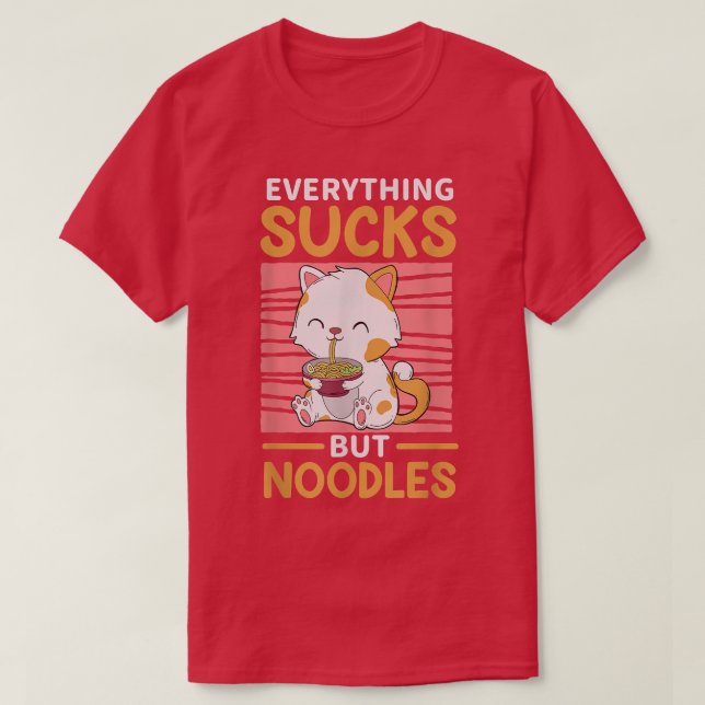 Ramen Cat  T Shirt (Design framsida)