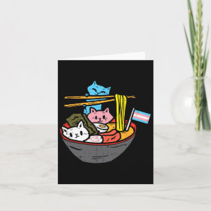 Ramen Cat Transgender Lgbt Trans Pride Janpanese N Kort