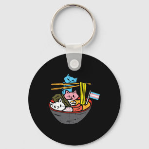 Ramen Cat Transgender Lgbt Trans Pride Janpanese N Nyckelring