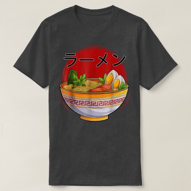 Ramen Cats Neko Kawaii Anime Jape Noodles Gift T Shirt (Design framsida)