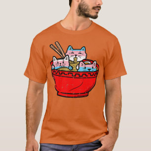Ramen Cats Transgender Trans Pride Flagga Japanska T Shirt