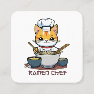 Ramen Chef Fyrkantigt Visitkort