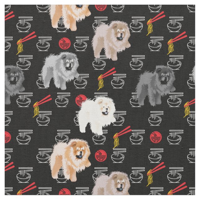 RAMEN CHOWS Fabric Tyg (Närbild)