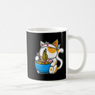 Ramen Cute Kawaii Anime Japansk Food Neko Cat Kaffemugg