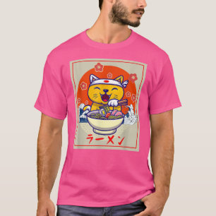 Ramen Cute Kawaii Anime Jape Food Neko Tee