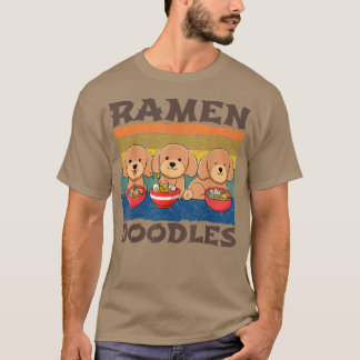 Ramen Doodles, Retro Japans För manar kvinnor T Shirt