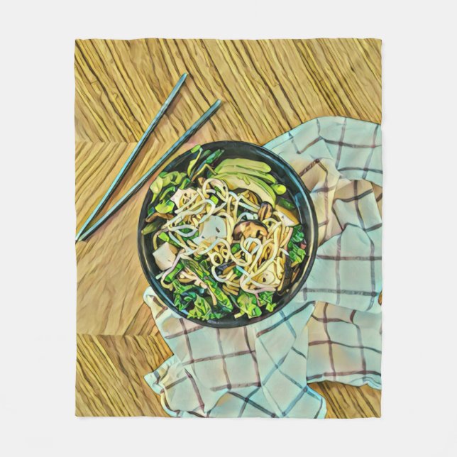 Ramen-födelsedagspresent Fleecefilt (Framsidan)