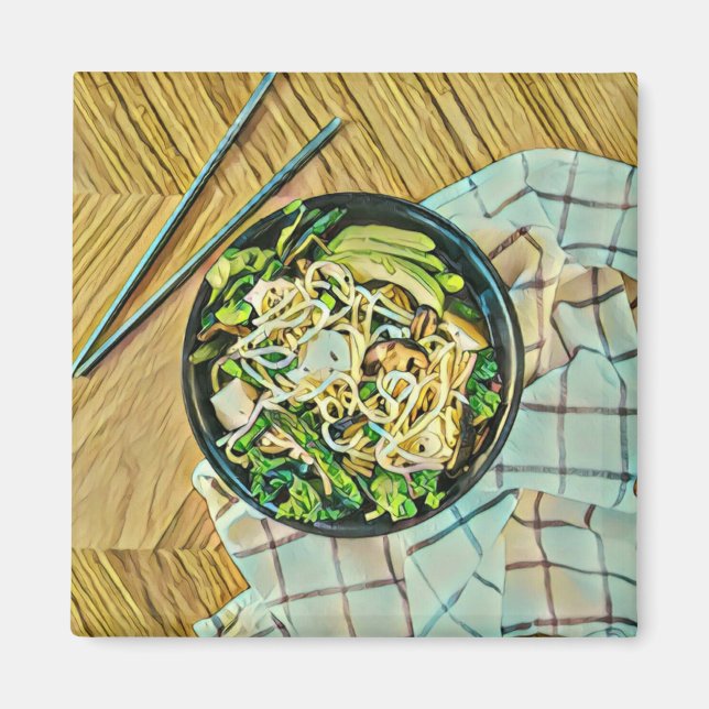 Ramen-födelsedagspresent Magnet (Framsidan)