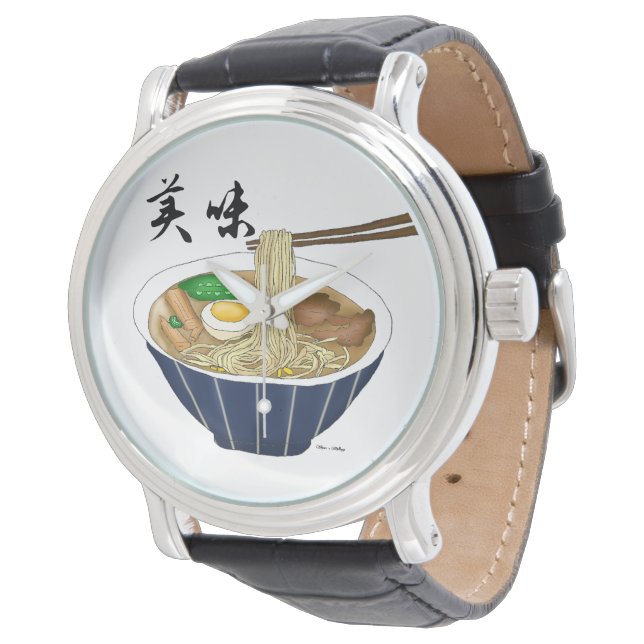 Ramen Foodie Japanska Armbandsur (Vinklad)
