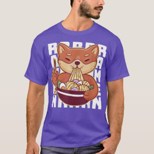 Ramen - Fox Eating Ramen Noodles T Shirt