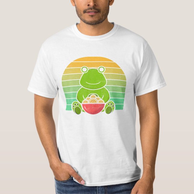 Ramen Frog Shirt T Shirt (Framsida)