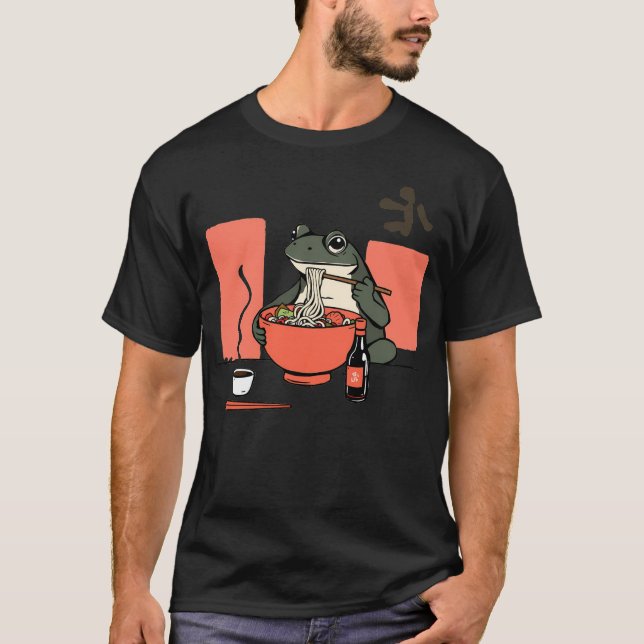 Ramen Frog T Shirt (Framsida)