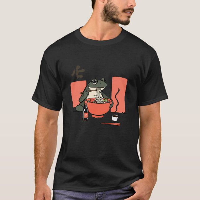 Ramen Frog T Shirt (Framsida)