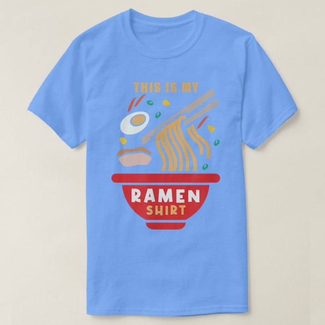 Ramen Funny som säger Noodle Fläkt Japansk mat  T Shirt (Design framsida)