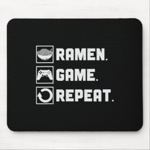 Ramen Game Upprepa Nudel TV-spel Konsol Spelare Musmatta