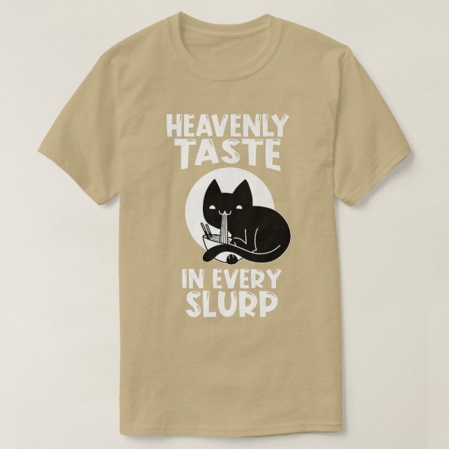 Ramen Japan Kawaii Anime Noodle Bowl Cat 1625 T Shirt (Design framsida)
