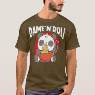 Ramen Japan Kawaii Noodle Bowl Pun Panda Premium T Shirt