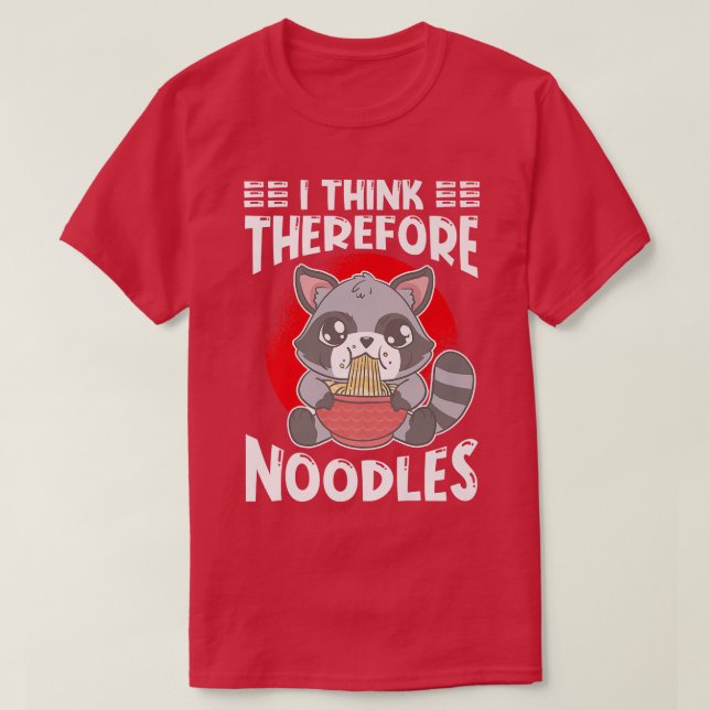 Ramen Japan Kawaii Noodle Bowl Pun Racoon Premium T Shirt (Design framsida)