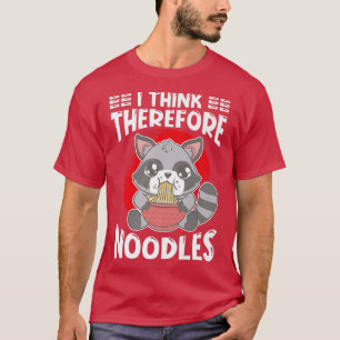 Ramen Japan Kawaii Noodle Bowl Pun Racoon Premium T Shirt