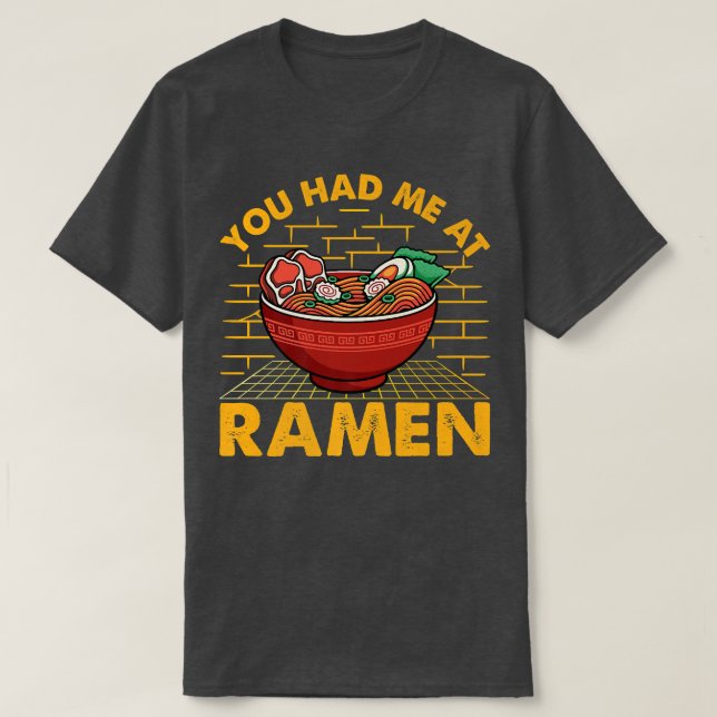 Ramen Japansk Anime Tee Food Älskare Cute Funny188 (Design framsida)
