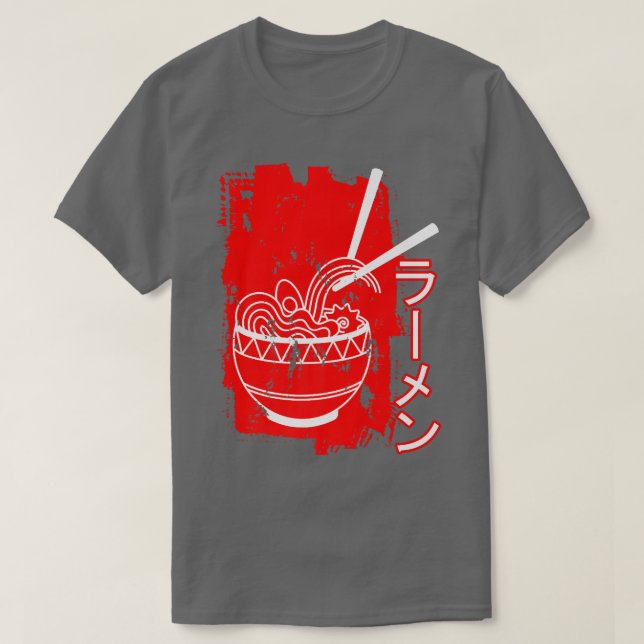 Ramen Japansk Food Japan Noodles Bowl Soppa Asian T Shirt (Design framsida)