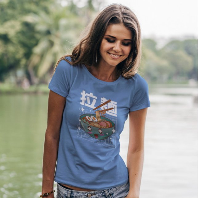 Ramen Japansk Food Kawaii T Shirt (Skapare uppladdad)