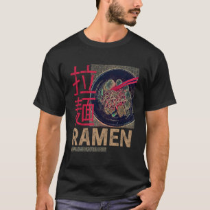Ramen Japansk Noodle Anime Vintage T Shirt