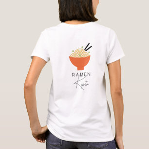 Ramen/japansk restaurang modern vit verksamhet t shirt